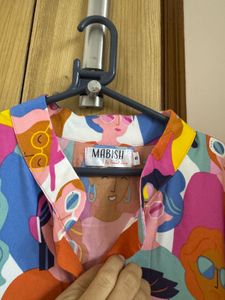 New Without Tag Print Kaftan Pocket Dress
