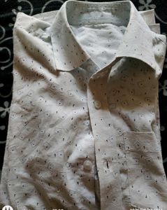 Patterned Button-Down Shirt