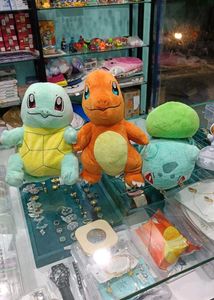 Pokemon Plush Set - Squirtle,Charmander, Bulbasa