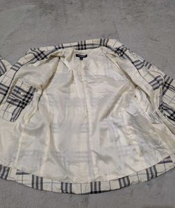 Vtg Burberry London checked zip Jacket
