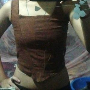 Corset Top Brown 🤎