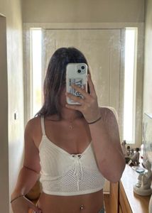 Glassons White Knit Tank Top