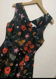 Multi Floral Print Dress For 32 Bust