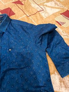 Blue Patterned Shirt