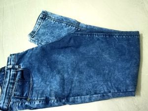 Women High Rise Blue Washed Skinny Fit Jeans