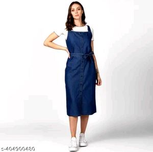 Denim Button-Down Dress