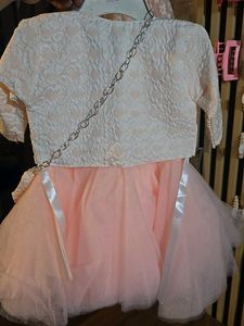 Peach Party Dress with Bolero