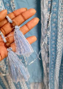 Blue Wrap Kurta