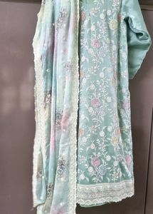 Elegant Embroidered Pakistani Suit