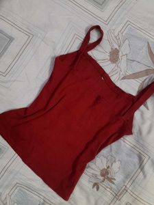 Woman&#39;s Red Top