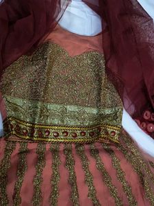 Embroidered Indian Ethnic Dress with Dupatta