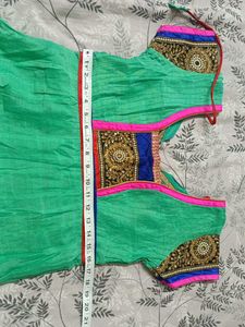 Gorgeous Green Embroidered Anarkali