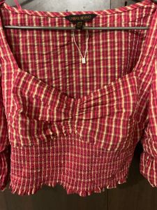 Checkered Crop Top