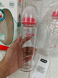 Luvlap Feeding Bottles 250ml Combo (Glass Bottle)