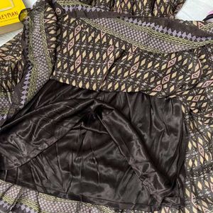cottagecore brown dress