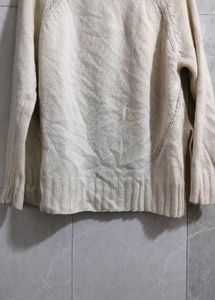 Off White Woolen Sweater