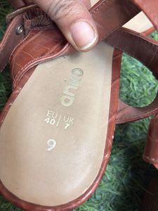 Brown Ankle Strap Heels