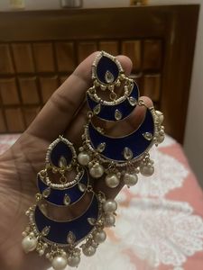 Navy blue earrings