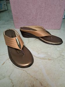 Copper Wedge Sandals
