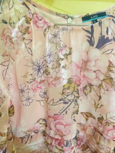 Embroidered Grey Top