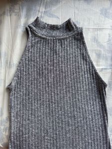 Gray Bodycon Midi Dress