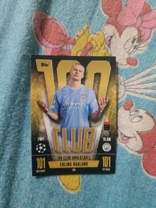 Erling Haaland 100 Club Match Attax Card