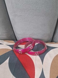 🌹Pink Bangles with Detailing🌹