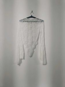 White lace bodysuit