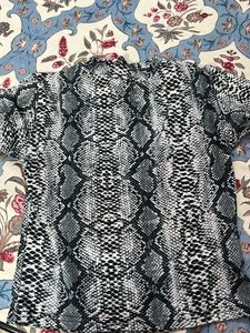 Snakeskin Print Top Branded From Ginger