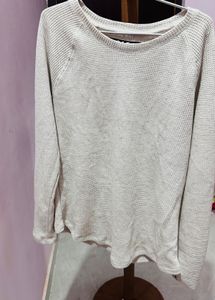Neutral Waffle Knit Long Sleeve