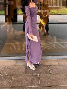 Elegant Mauve Maxi Dress