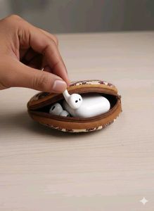 Floral Print Round Coin Pouch