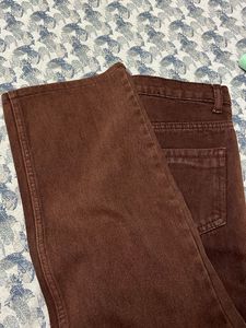 Brown Wide Leg Jeans