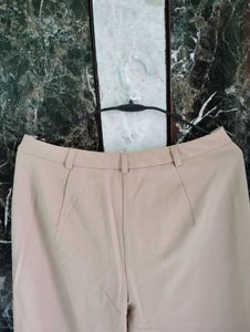 Women Beige Trouser Pant