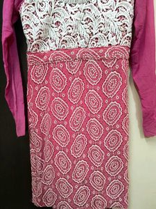 Pink &amp; White Dress