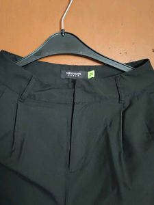 Wide Leg Black Trousers
