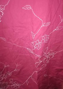 Red Floral Embroidered Kurta