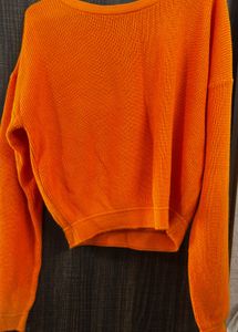 Orange Knit Sweater