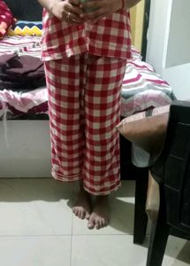 Red Checkered Pajama Set