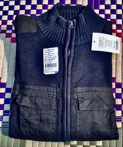 Stylish Knit Zip-Up Jacket