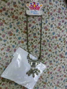 Oxidised Long Necklace