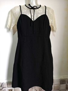 🎊Buy 1, Get 1 Free🎁Chic Black & Lace Mini Dress