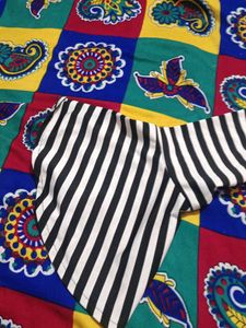 Striped Bell Sleeve Top