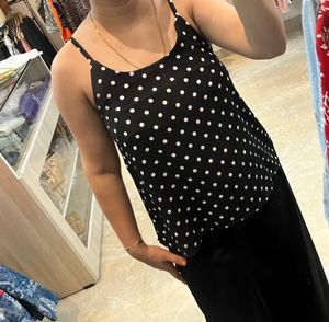 Polka Dot Spaghetti Top
