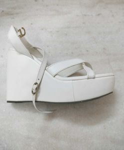 White Wedge Heels