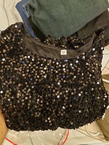 Sparkling Black Sequin Party Dress
