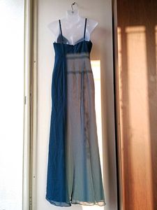 Elegant Navy Blue Maxi AZAZIE Dress (A4)