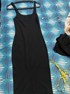 Black Bodycon Dress-S