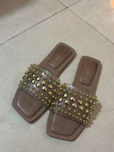 Forever Glam Studded Slides