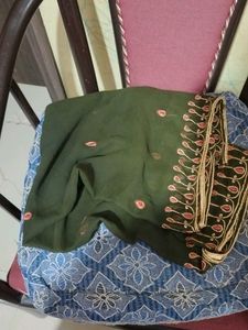 Green Embroidered Kurta Set